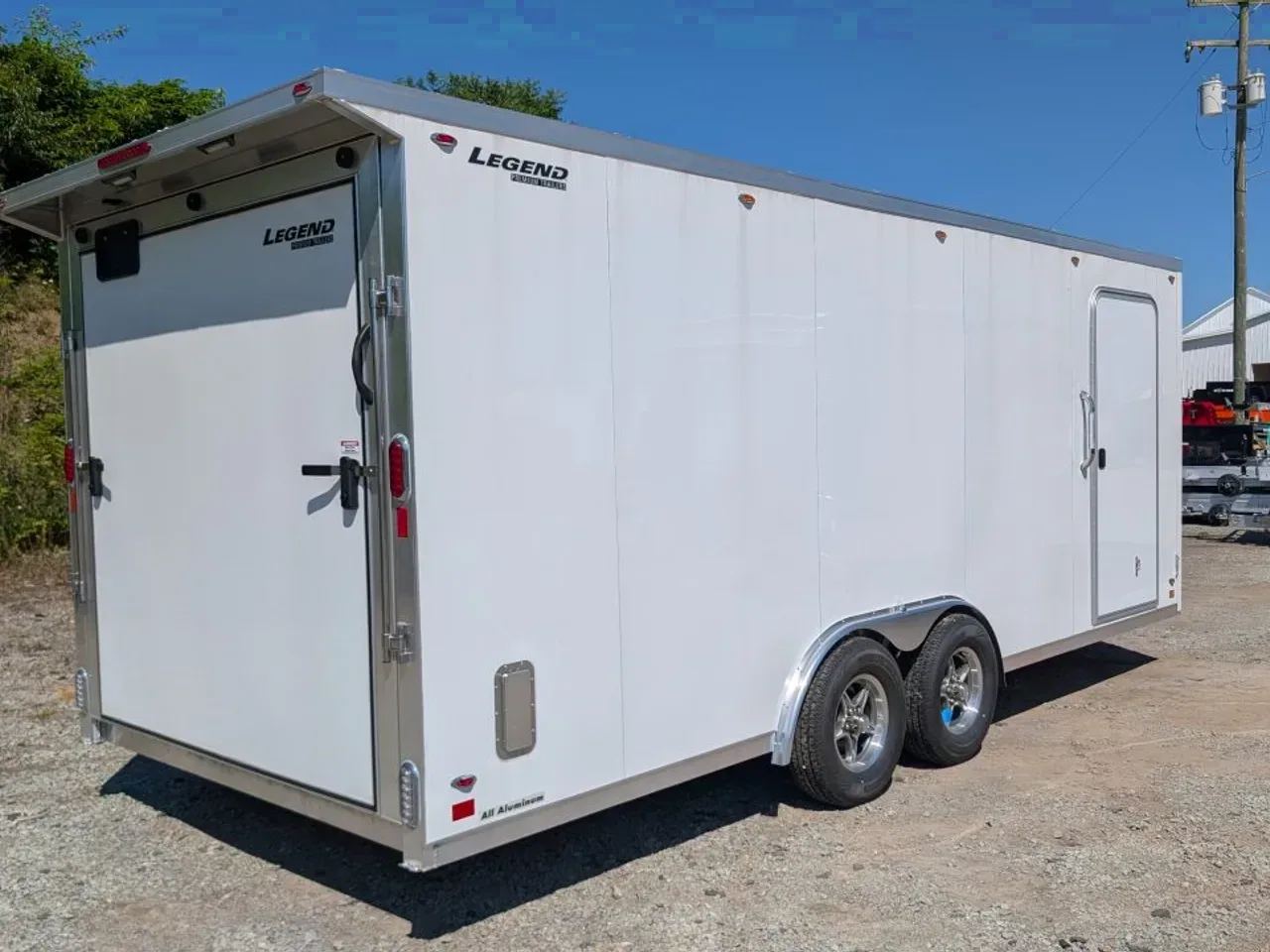 2026 Legend 8x20 + 3 Flat-Top V-Nose Cargo Trailer w/ Ramp (84" Inside!)
