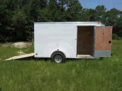 CARGO TRAILER 12FT WHITE