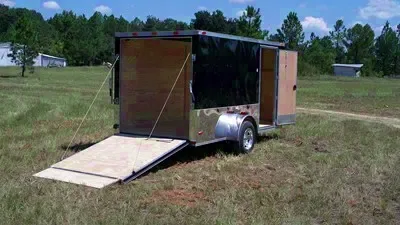 12FT CARGO TRAILER W/REAR RAMP DOOR