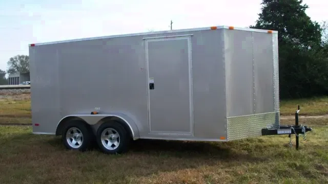 SILVER V-NOSE BP CARGO TRAILER 16FT