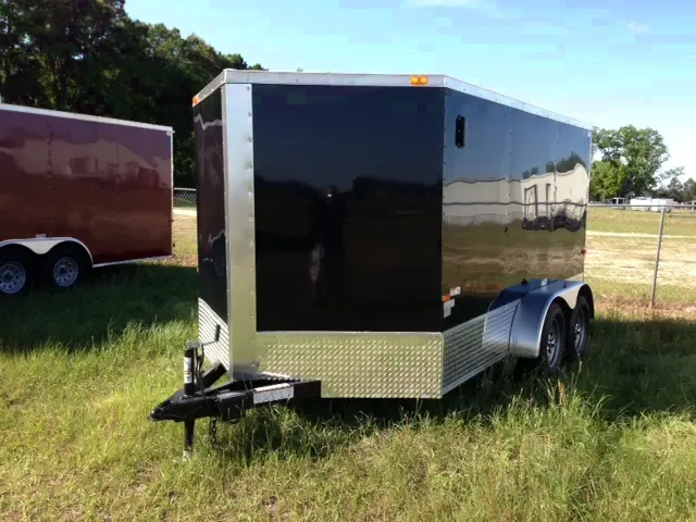 12ft TA Trailer – Ramp, Black, Side Door