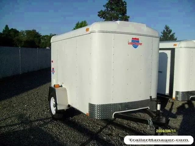 8 ft Single Axle Cargo Trailer With Single Door