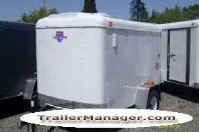 8ft Single Axle Cargo Trailer With Single Door