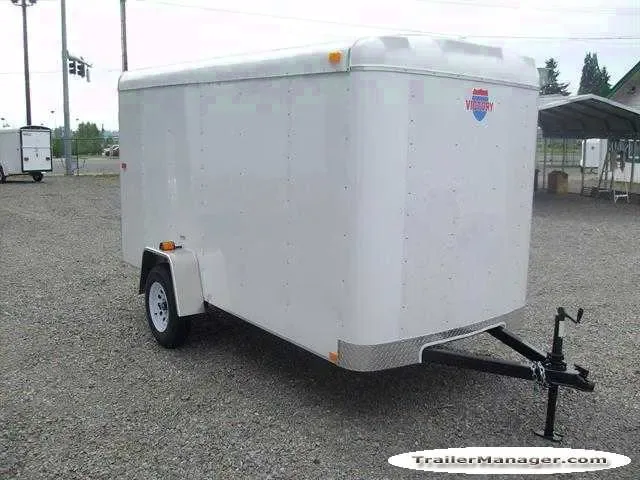 12ft  Single Axle Cargo Trailer With Double Door
