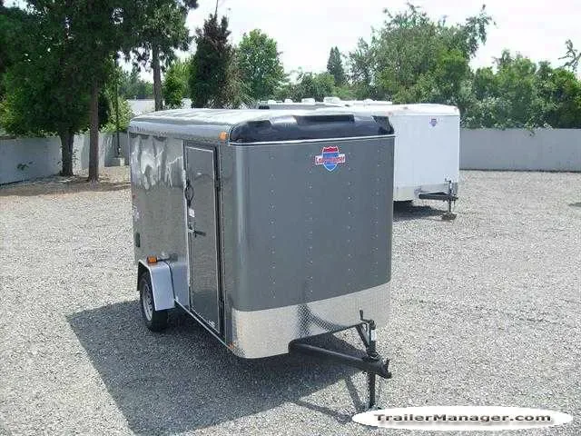 Single Axle Silver 12ft Cargo Trailer