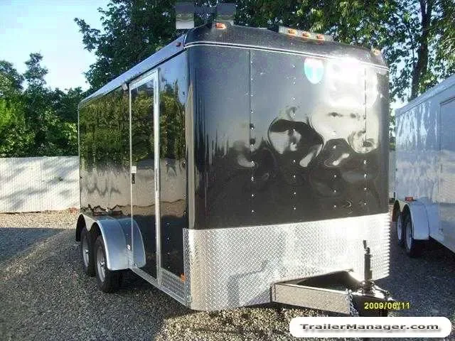 14ft Tandem Axle Black With Ramp