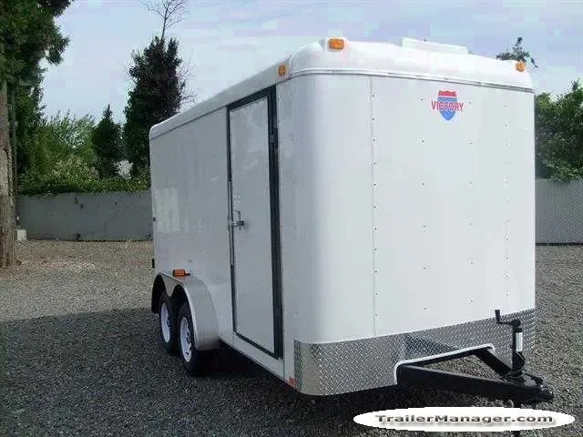 14ft  Tandem Axle Double Door Cargo Trailer