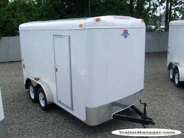 14ft Cargo Trailer w/3500lb Axles and Ramp Door