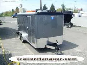 Silver 16ft Cargo Trailer w/Ramp Door