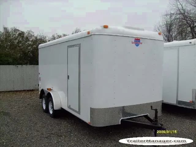 16ft Cargo Trailer White w/Electric Brakes