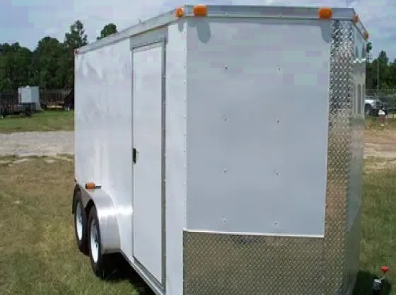 12ft Tandem Axles Cargo Trailer,Motorcycle Enclosed
