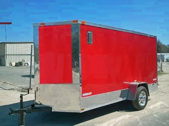 12ft Red Motorcycle Package-6 Floor Mounted D-Rings