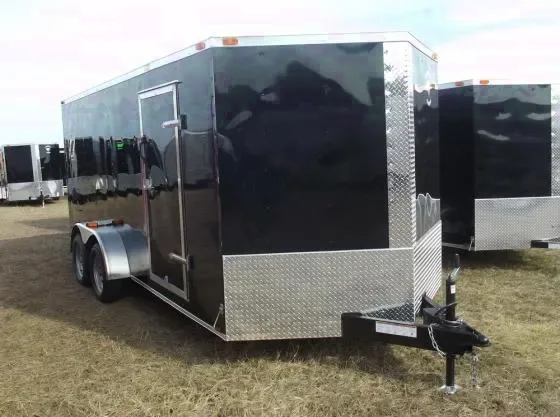 Black V-Nose16ft Tandem Axles