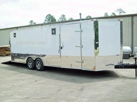 24ft Race Car Trailer SemiScrewless Finished Interior