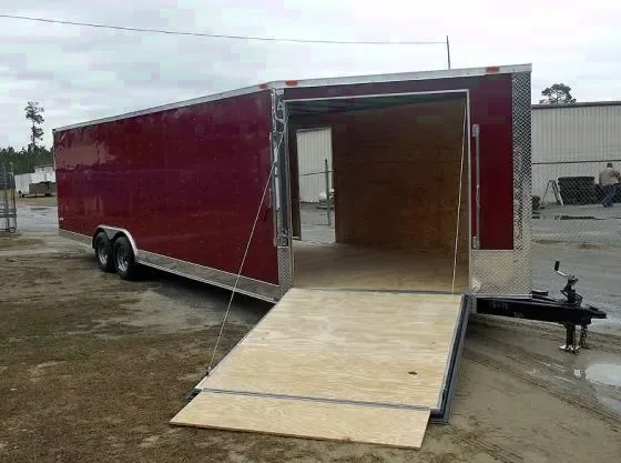 24ft Car Hauler Cargo w/ Ramp in V-nose