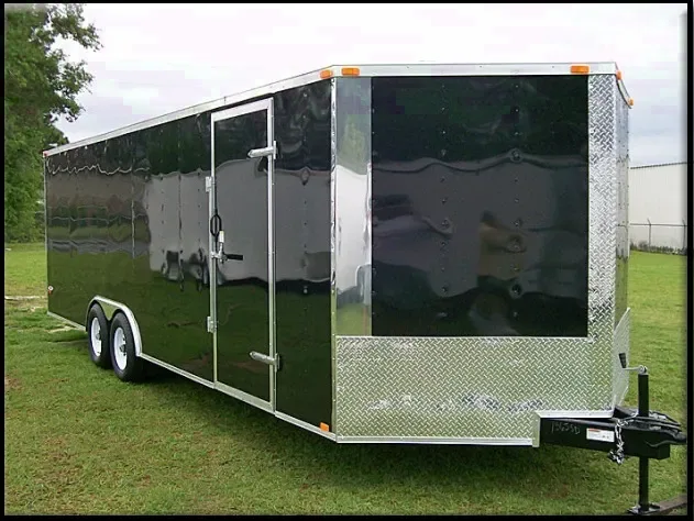 24ft V-nose Cargo Trailer 5200LBS Axles