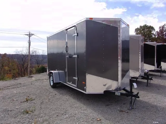 12ft Single Axle Cargo - Charcoal