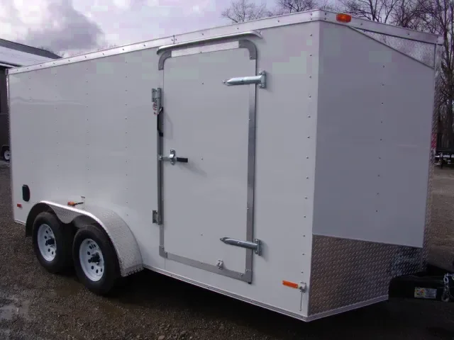 White 14ft TA2  Enclosed Wedge Front