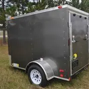 8ft Enclosed Cargo Trailer GRAY