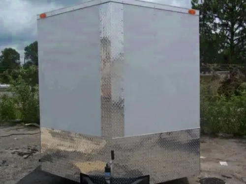 ENCLOSED CARGO 14ft WHITE V-NOSE