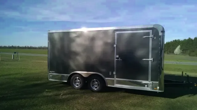 16ft Tandem 3500lb Axle Grey Cargo Trailer
