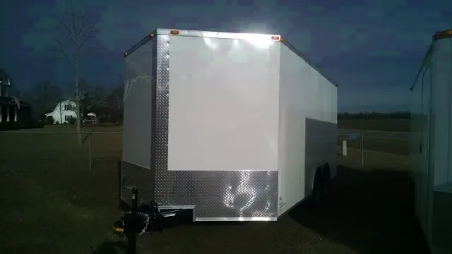 16ft White Enclosed Cargo Trailer