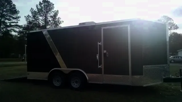 2 Tone 18FT Enclosed Trailer w/ Electric and A/C