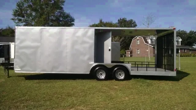 24ft Silver Hybrid Trailer