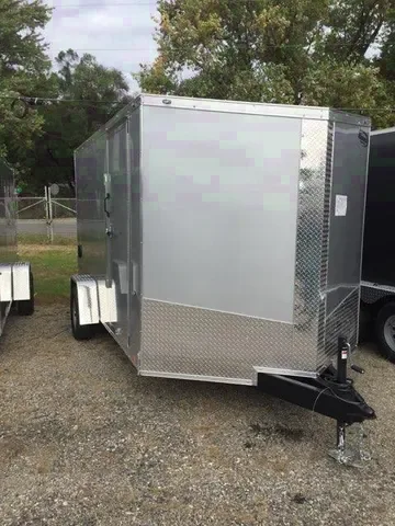 12ft Silver SA Enclosed Cargo Trailer