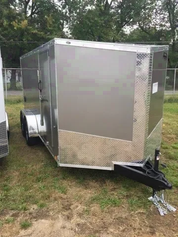 14ft TA Enclosed Cargo Trailer Pewter
