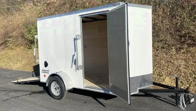 10FT V-NOSE WHITE CARGO TRAILER