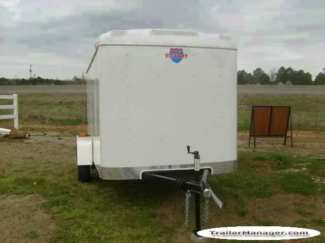 10FT Single Axle Cargo Trailer w/Ramp