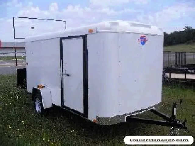 WHITE CARGO TRAILER 12FT W/SIDE DOOR