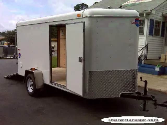 12FT V-Nose SA Cargo Trailer w/Ramp