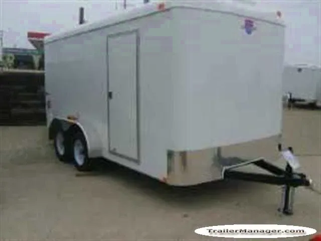 14ft TA White Cargo Trailer