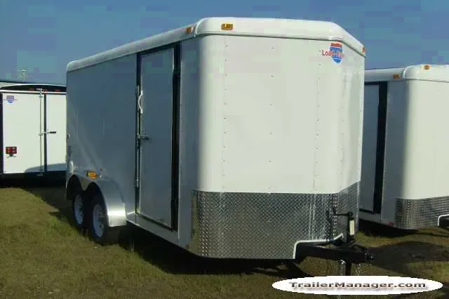16FT V-Nose White Cargo Trailer
