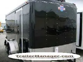 16FT BLACK Cargo Trailer With Ramp