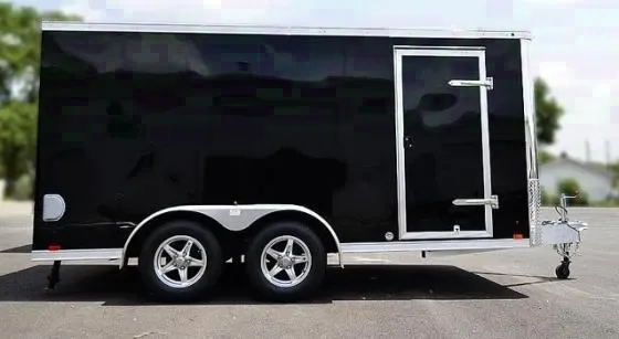 BLACK 14FT ALUMINUM BIKE TRAILER