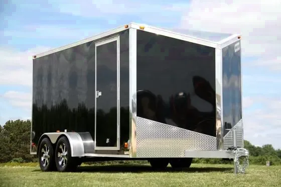 14FT ALUMINUM SLANT NOSE WITH TANDEM 3,500# EZ LUBE DROP SPRING AXLES W/ BRAKES