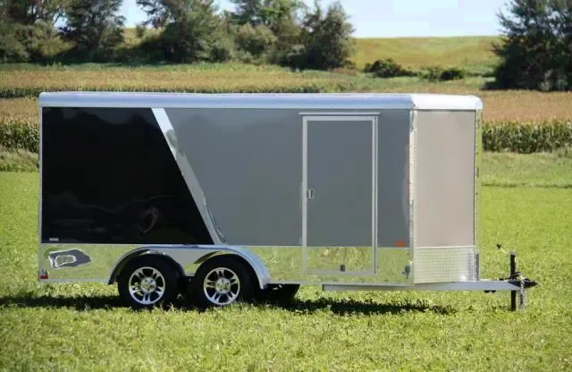 14FT TWO TONED V-NOSE CARGO TRAILER