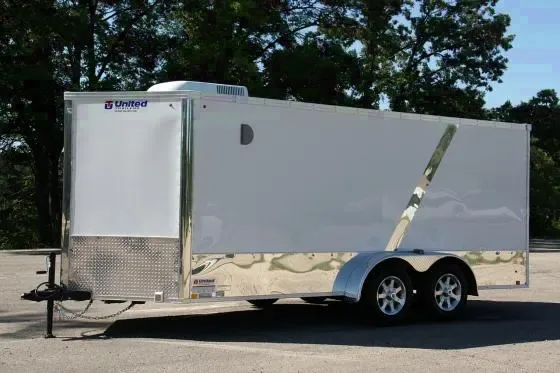 16FT CARGO DELUXE w/ WRAP AROUND DIAMOND PLATING AND ALUMINUM SIDE TRIM
