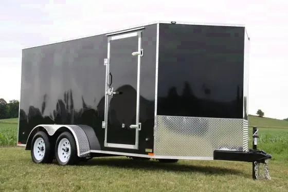 16FT WEDGE CARGO TRAILER W/ RAMP DOOR