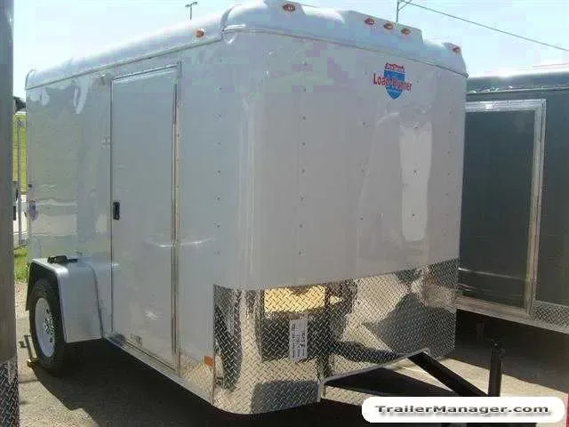 White 10ft SA Cargo Trailer w/Ramp