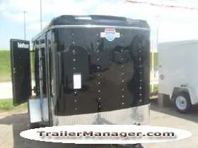 10ft BLACK Cargo Trailer With Double Door