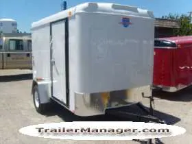 10ft Single 3500lb Axle Cargo Trailer With Ramp