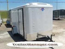 12ft Single 3500lb Axle Cargo With Double Door