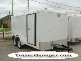 14ft Tandem 3500lb Axle Cargo Trailer