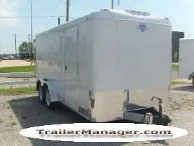 16ft Tandem Ramp Side Door Cargo Trailer