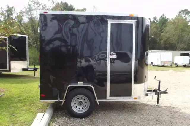 BLACK 8FT SA ENCLOSED CARGO TRAILER