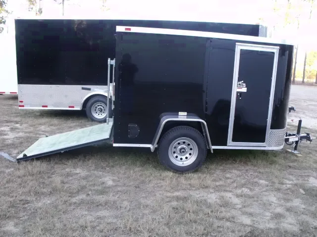 BLACK 8FT SA ENCLOSED CARGO TRAILER